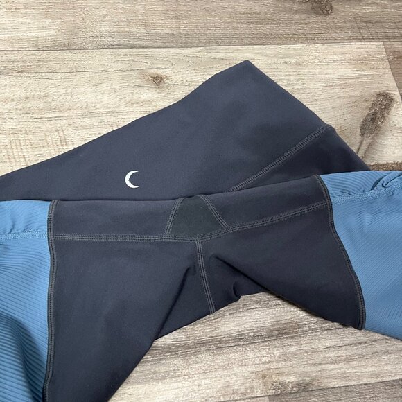 Zyia Athletic Storm Parallel Luxe High Rise Yoga Pants Grey Blue Women’s Size M - Picture 5 of 8